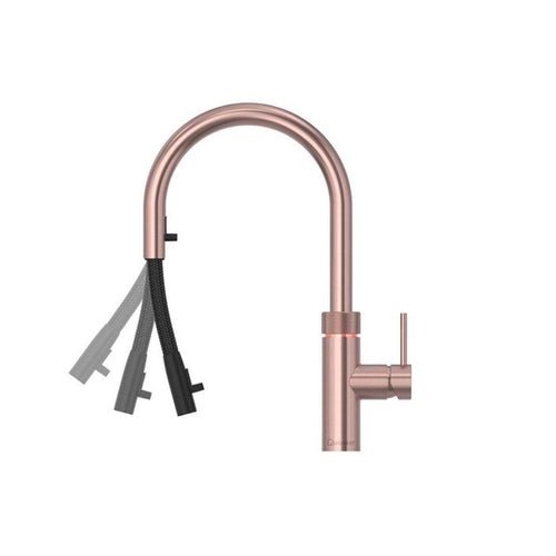 Quooker Flex PRO3 Rose Copper 3 in 1 Boiling Water Tap with 3 Liters Tank | Atlantic Electrics - 41602957639903 