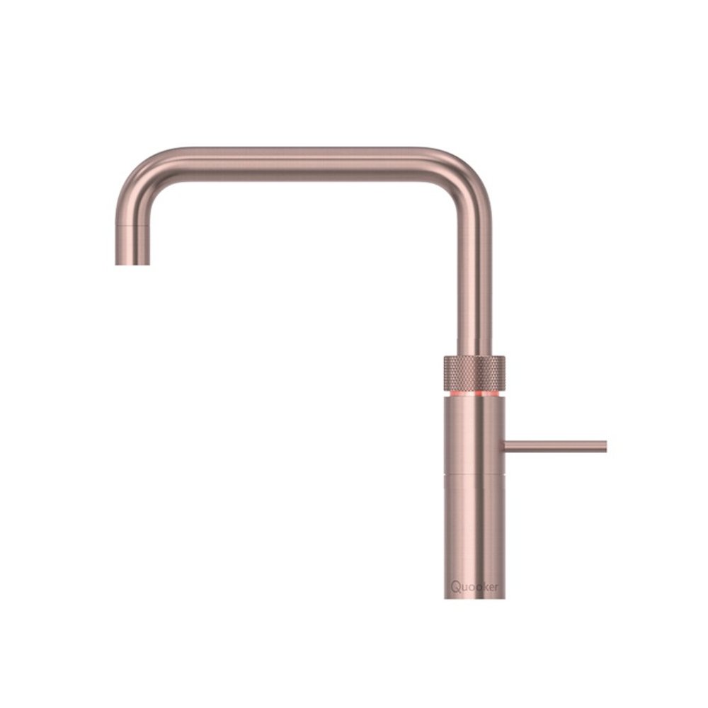 Quooker Fusion Square PRO3 Rose Copper 3 in 1 Boiling Water Tap with 3 Liters Tank | Atlantic Electrics - 41617651630303 