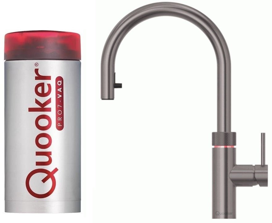 Quooker Flex PRO7 Gunmetal 3 in 1 Boiling Water Tap with 7 Liters Tank | Atlantic Electrics