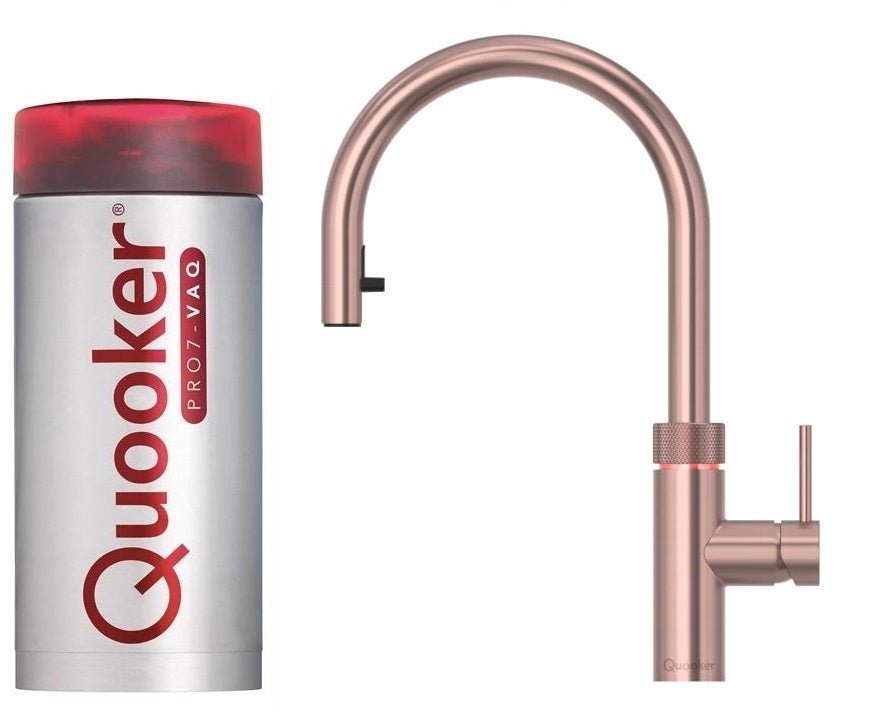 Quooker Flex PRO7 Rose Copper 3 in 1 Boiling Water Tap with 7 Liters Tank | Atlantic Electrics - 41569701069023 