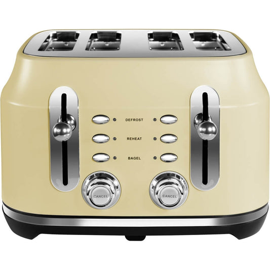 Rangemaster RMCL4S201CM Classic 4 Slice Toaster Matte Cream | Atlantic Electrics