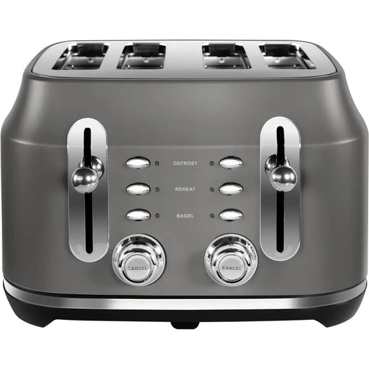 Rangemaster RMCL4S201GY 2100W 4 Slice Toaster - Grey | Atlantic Electrics