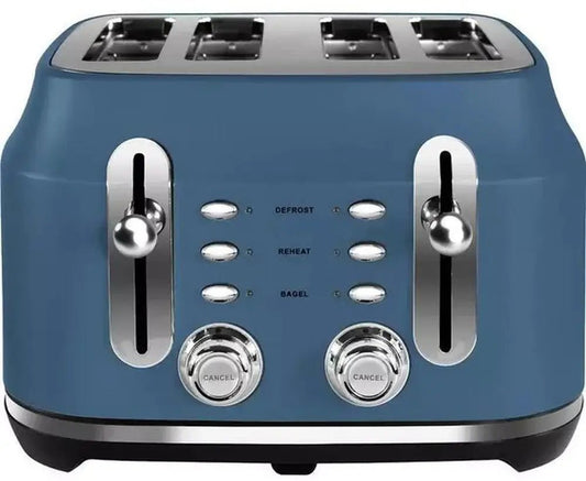 Rangemaster RMCL4S201SB 4 Slice Toaster - Stone Blue | Atlantic Electrics