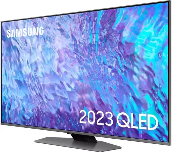 Samsung QE50Q80C (2023) QLED HDR 4K Ultra HD Smart TV, 50 inch with TVPlus & Dolby Atmos, Carbon Silver | Atlantic Electrics