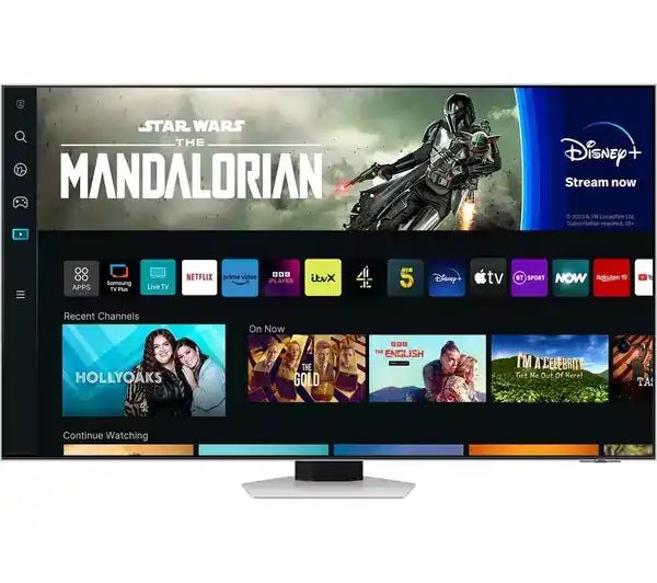 SAMSUNG QE55QN85CATXXU 55" Smart 4K Ultra HD HDR Neo QLED TV with Amazon Alexa & Bixby - Silver | Atlantic Electrics - 40452260266207 