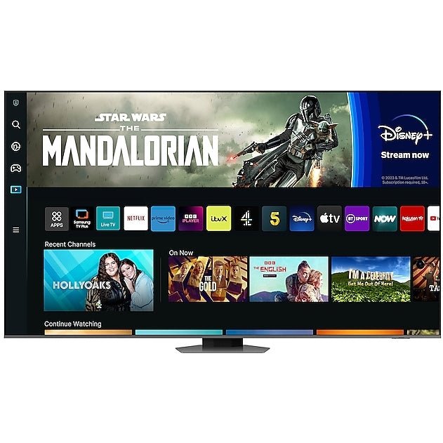 Samsung QE98Q80CATXXU (2023) QLED HDR 4K Ultra HD Smart TV, 98 inch with TVPlus & Dolby Atmos, Carbon Silver | Atlantic Electrics