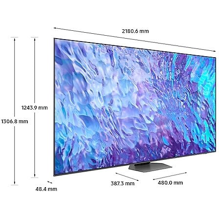 Samsung QE98Q80CATXXU (2023) QLED HDR 4K Ultra HD Smart TV, 98 inch with TVPlus & Dolby Atmos, Carbon Silver | Atlantic Electrics - 40917103050975 