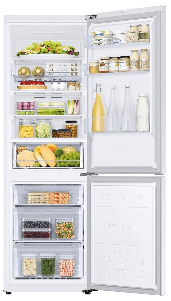 Samsung RB34T602EWW 60cm Fridge Freezer White Frost Free | Atlantic Electrics