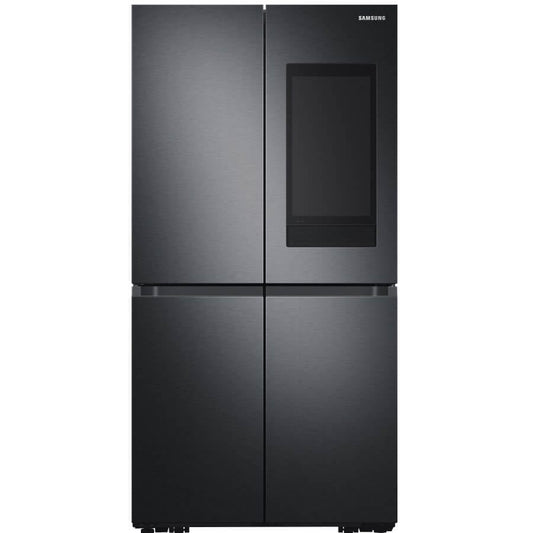 Samsung RF65A977FB1 Plumbed Family Hub Freestanding 60-40 American Fridge Freezer, Black | Atlantic Electrics