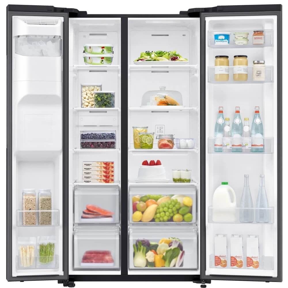 Samsung RS65R5401B4 American Style Fridge Freezer Matt Black | Atlantic Electrics - 39478385967327 