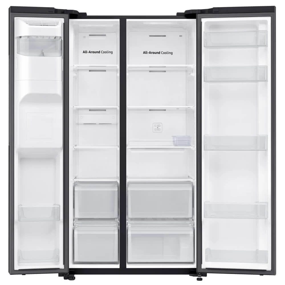 Samsung RS65R5401B4 American Style Fridge Freezer Matt Black | Atlantic Electrics