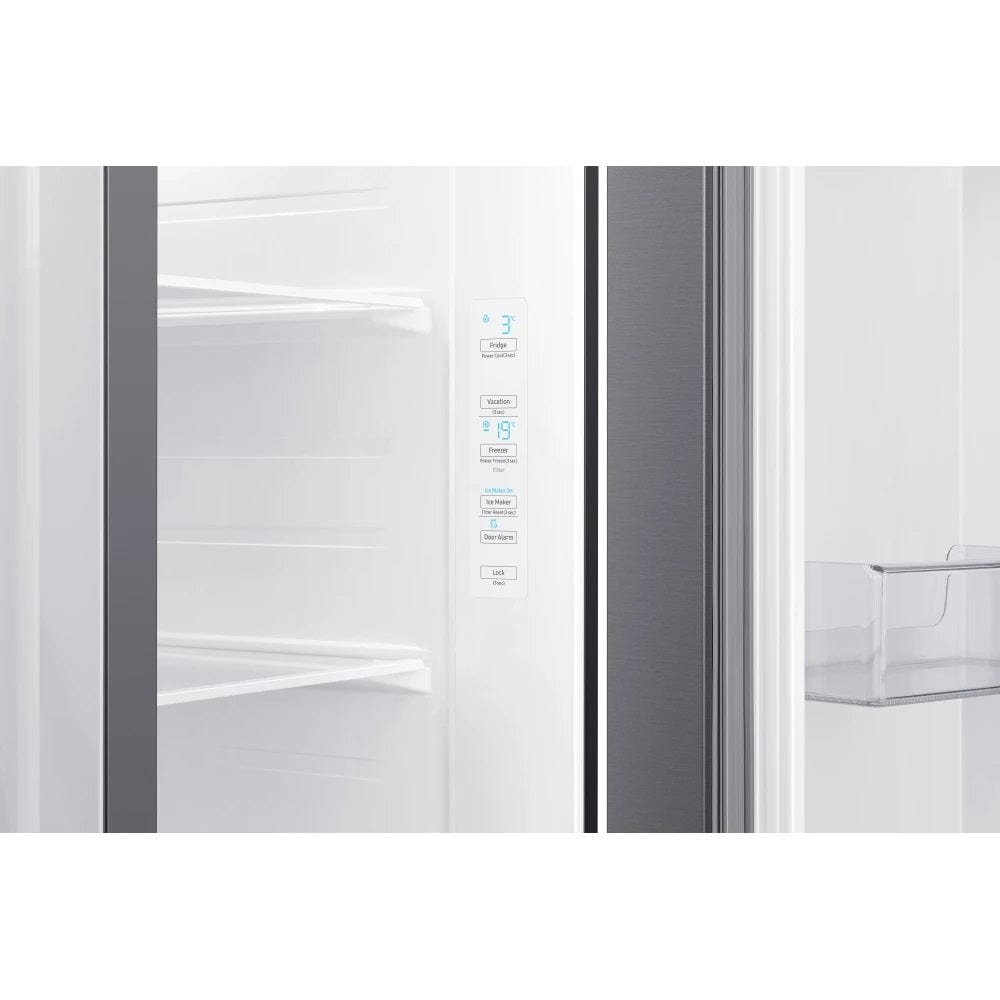 Samsung RS65R5401M9 American Style Fridge Freezer Matt Silver | Atlantic Electrics - 39478385213663 