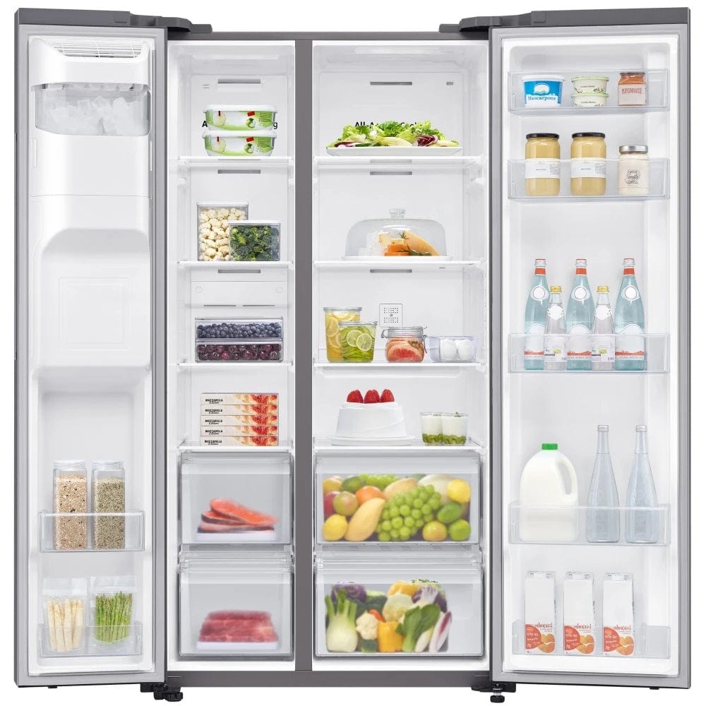 Samsung RS65R5401M9 American Style Fridge Freezer Matt Silver | Atlantic Electrics - 39478385344735 