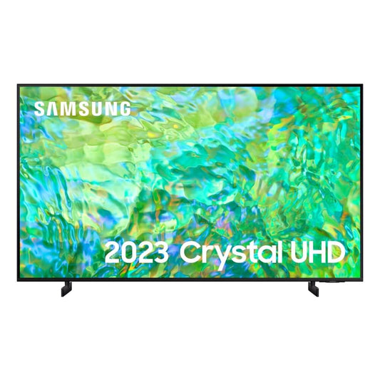 Samsung UE50CU8000K (2023) LED HDR 4K Ultra HD Smart TV, 50 inch with TVPlus, Black | Atlantic Electrics