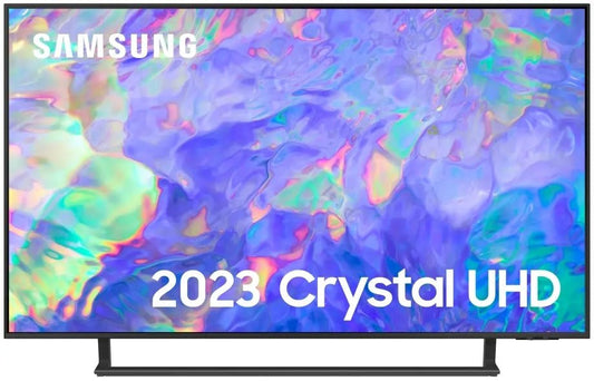 Samsung UE50CU8500 (2023) LED HDR 4K Ultra HD Smart TV, 50 inch with TVPlus, Titan Grey | Atlantic Electrics