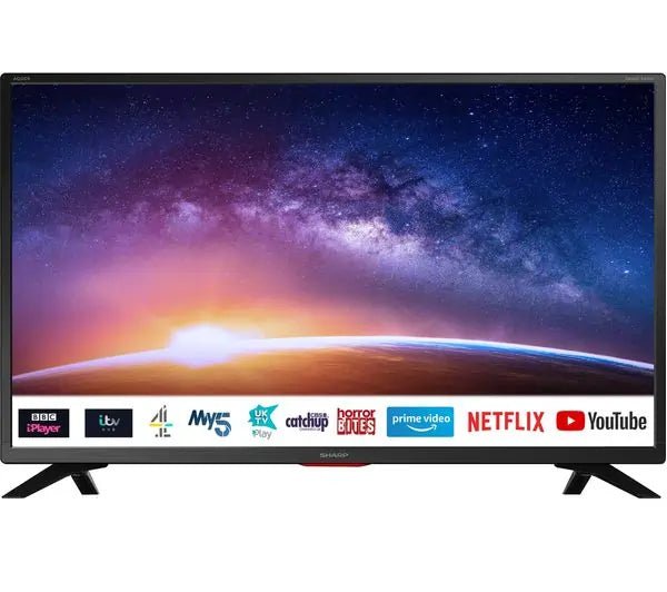 Sharp 1TC32EE7KF2FB 32 Inch Smart HD Ready LED Television - Black | Atlantic Electrics - 40547482566879 