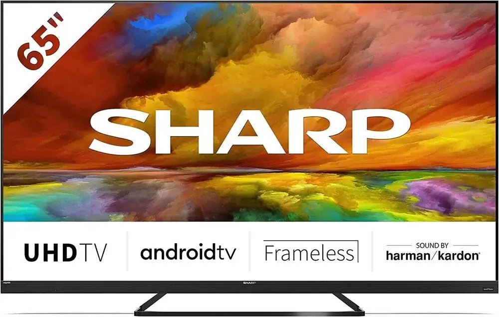 Sharp 4T-C65EQ3KM2AG 65" 4K Ultra HD Andriod Smart TV with Quantum Dot | Atlantic Electrics - 39662915846367 