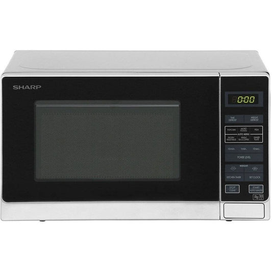 Sharp R272SLM 20 Litre Solo Microwave Oven - Silver | Atlantic Electrics