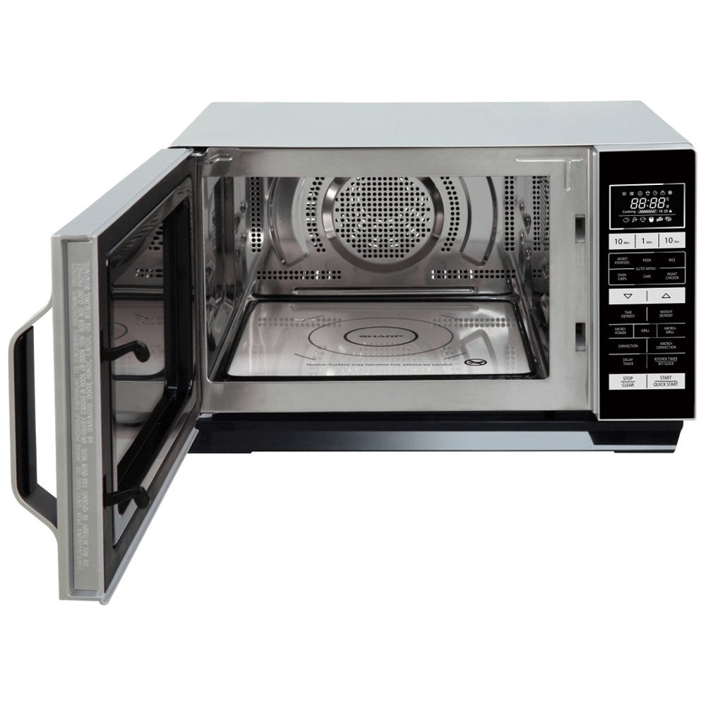 Sharp R860SLM 25 Litre Combination Flatbed Microwave - Silver | Atlantic Electrics