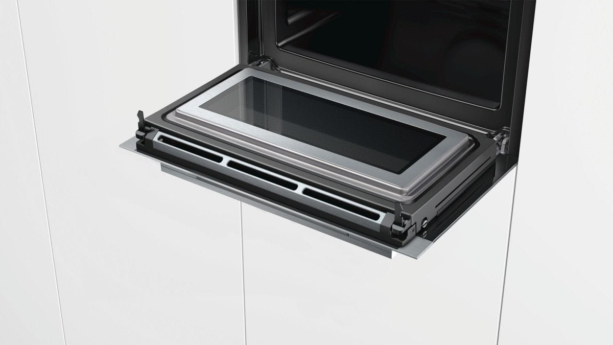 SIEMENS CM676GBS6B Built In Compact Electric Single Oven with Microwave Function - Stainless Steel | Atlantic Electrics