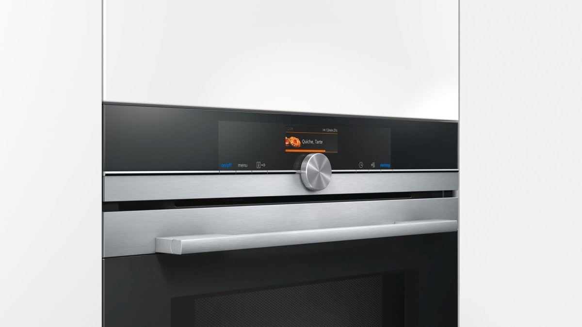 SIEMENS CM676GBS6B Built In Compact Electric Single Oven with Microwave Function - Stainless Steel | Atlantic Electrics