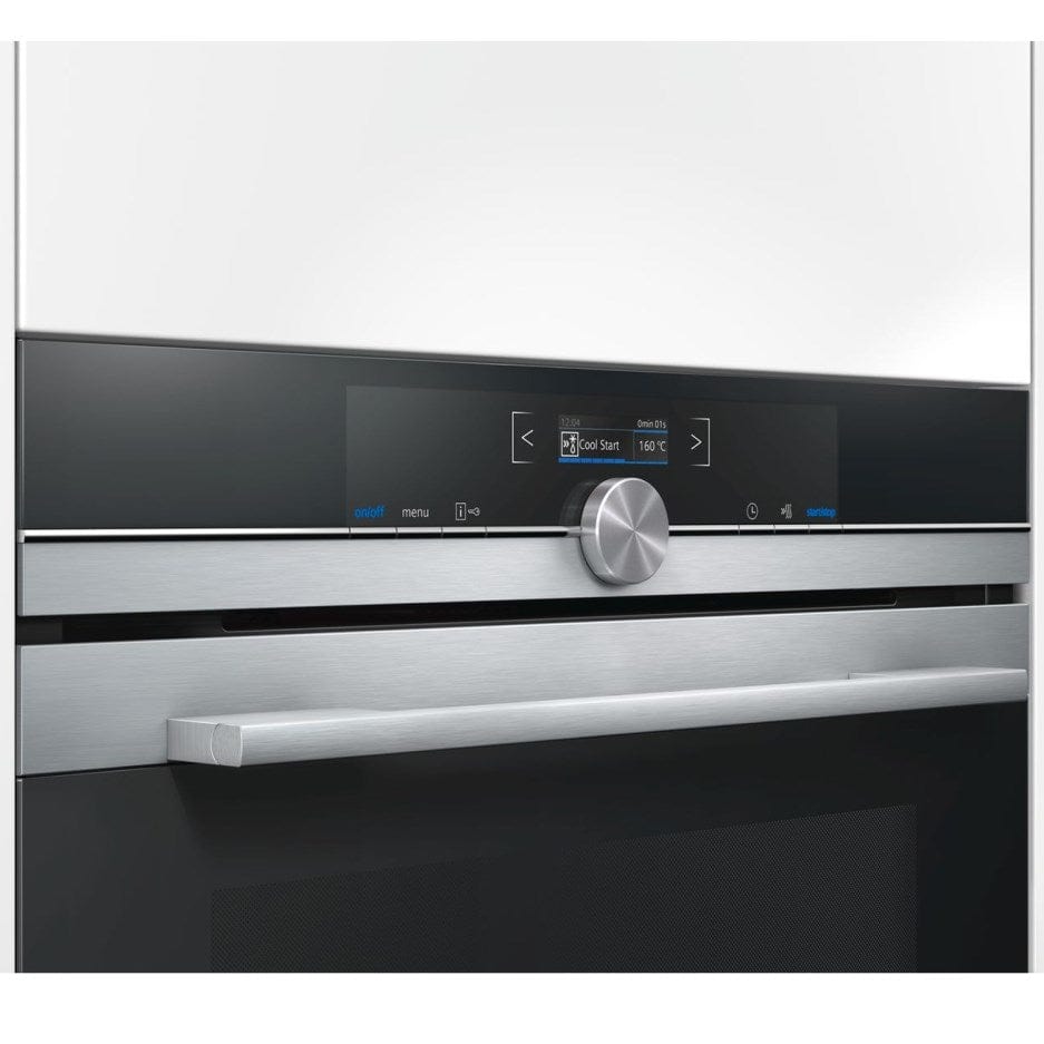 Siemens HB632GBS1B iQ700 Huge 71L Electric Built In Single Fan Oven - Stainless Steel | Atlantic Electrics