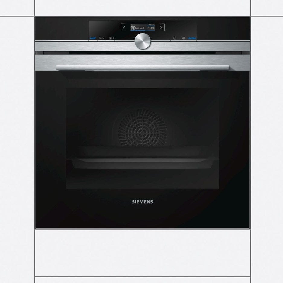 Siemens HB632GBS1B iQ700 Huge 71L Electric Built In Single Fan Oven - Stainless Steel | Atlantic Electrics