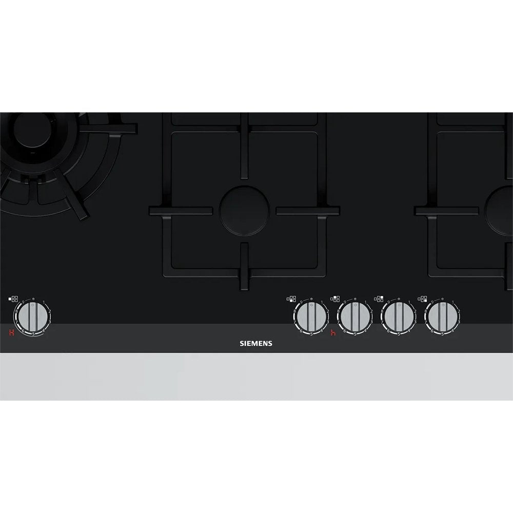 SIEMENS iQ700 ER9A6SD70 Gas Hob, 5 Burners, Ceramic, 91.2cm Wide - Black | Atlantic Electrics