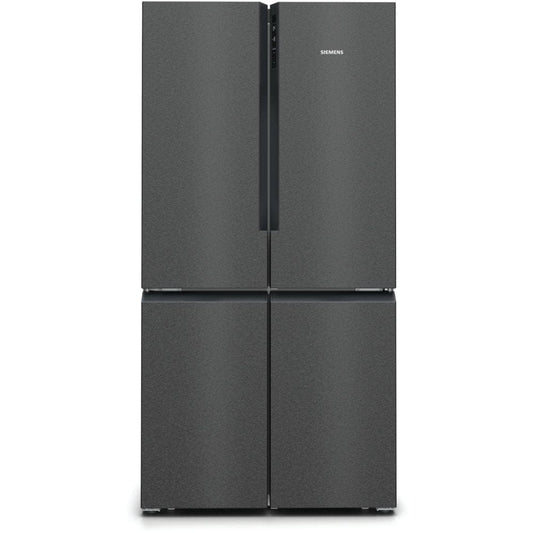 Siemens KF96NAXEAG Freestanding 65/35 American Fridge Freezer, Black Stainless Steel | Atlantic Electrics