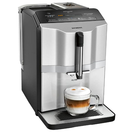 Siemens TI353201GB EQ.300 Freestanding Fully Automatic Bean to Cup Coffee Machine - Graphite Silver | Atlantic Electrics