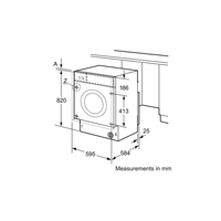 Thumbnail SIEMENS WK14D322GB iQ300 52 Litre 7+4Kg Integrated Washer Dryer, 59.5cm Wide - 39478428762335