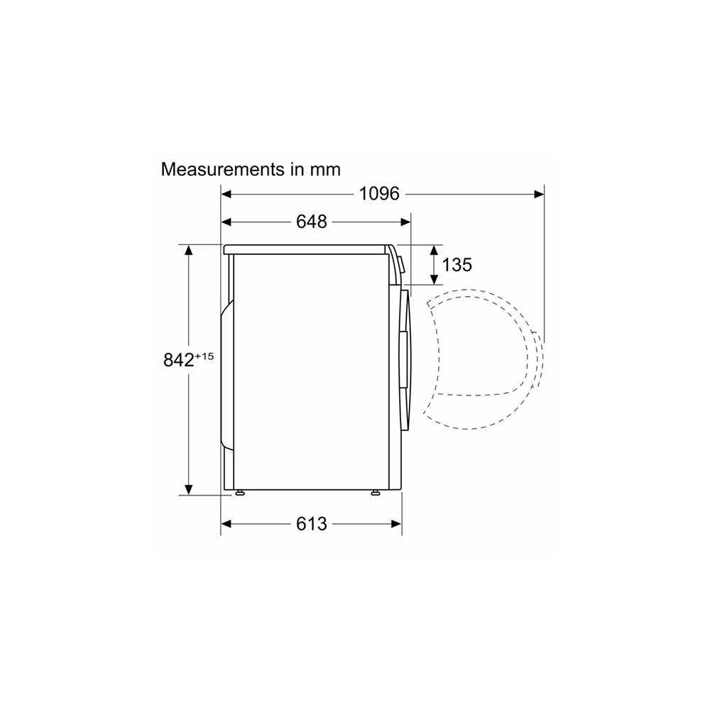 Siemens WQ45G2D9GB 9kg Heat Pump Tumble Dryer White | Atlantic Electrics - 39478428172511 