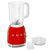 Thumbnail SMEG BLF01RDUK 50's Style Blender, 4 Speeds, 800W, 19.7cm Wide - 39478429614303