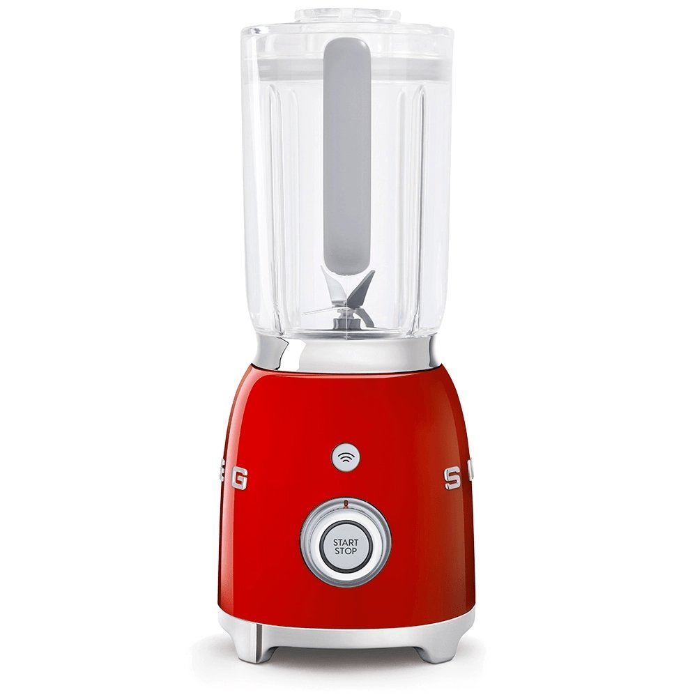 SMEG BLF01RDUK 50's Style Blender, 4 Speeds, 800W, 19.7cm Wide - Red | Atlantic Electrics - 39478429515999 