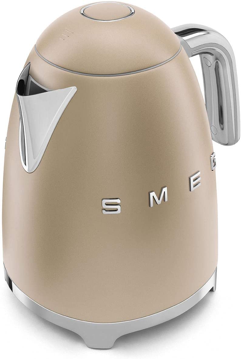 SMEG KLF03CHMUK 1.7 Litre Retro Style Kettle - Matte Champagne Gold | Atlantic Electrics