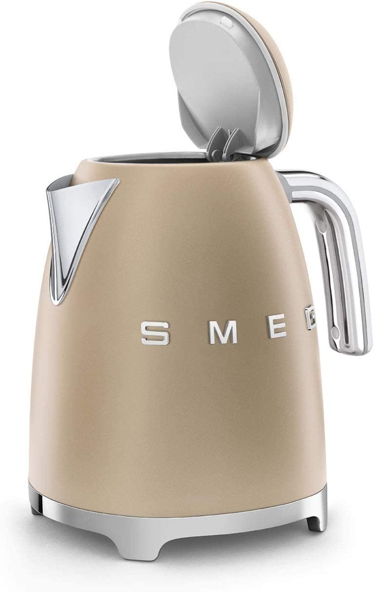 SMEG KLF03CHMUK 1.7 Litre Retro Style Kettle - Matte Champagne Gold | Atlantic Electrics - 39478433513695 