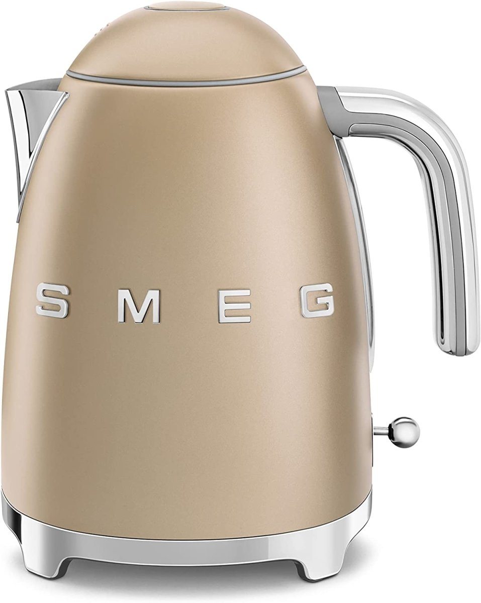 SMEG KLF03CHMUK 1.7 Litre Retro Style Kettle - Matte Champagne Gold | Atlantic Electrics - 39478433317087 