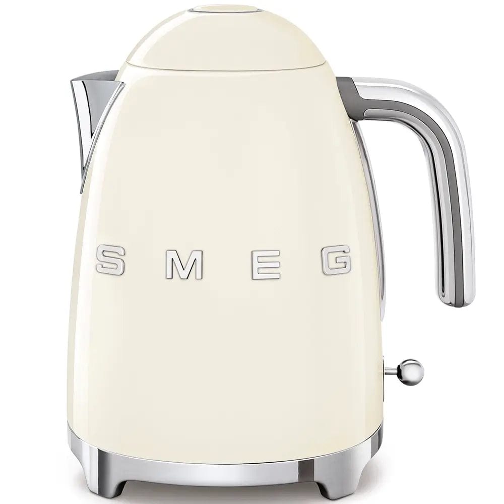 Smeg KLF03CRUK 1.7 Litre 50's Style Kettle, 3000W, 22.6cm Wide - Cream | Atlantic Electrics - 39478431121631 