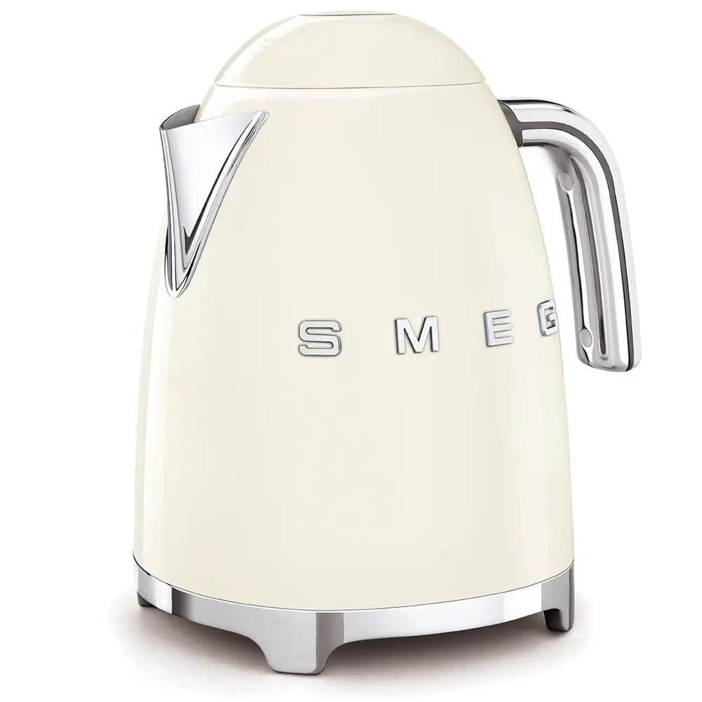 Smeg KLF03CRUK 1.7 Litre 50's Style Kettle, 3000W, 22.6cm Wide - Cream | Atlantic Electrics - 39478431154399 