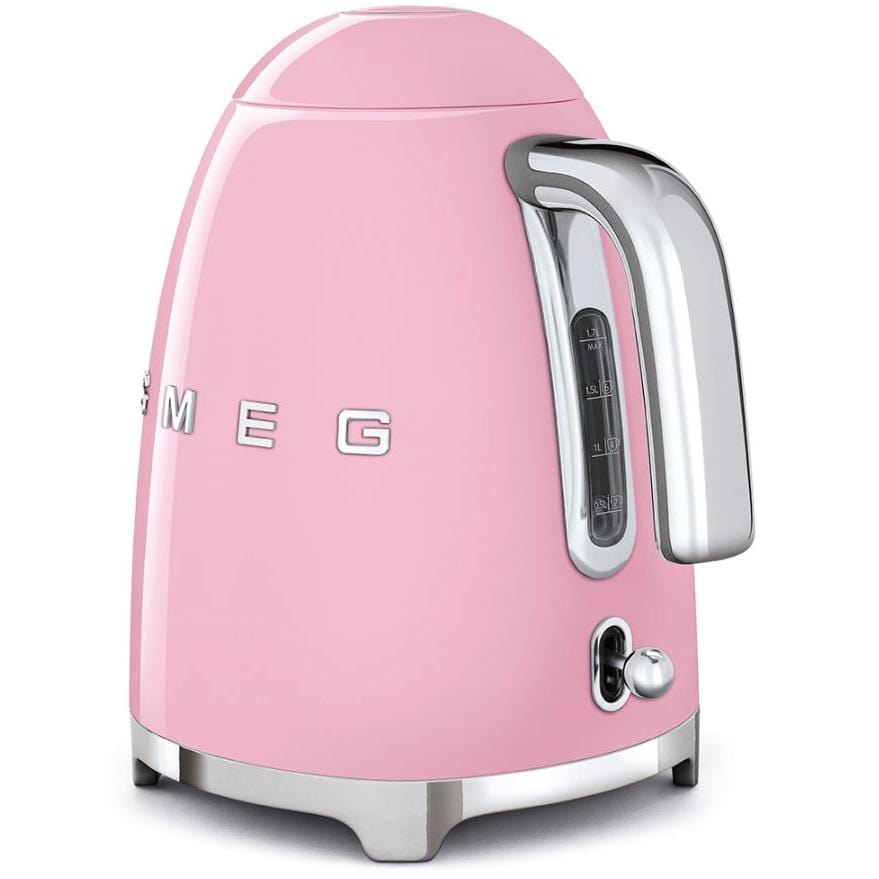 SMEG KLF03PKUK 1.7 Litre Retro Style Kettle - Pink | Atlantic Electrics - 39478435414239 