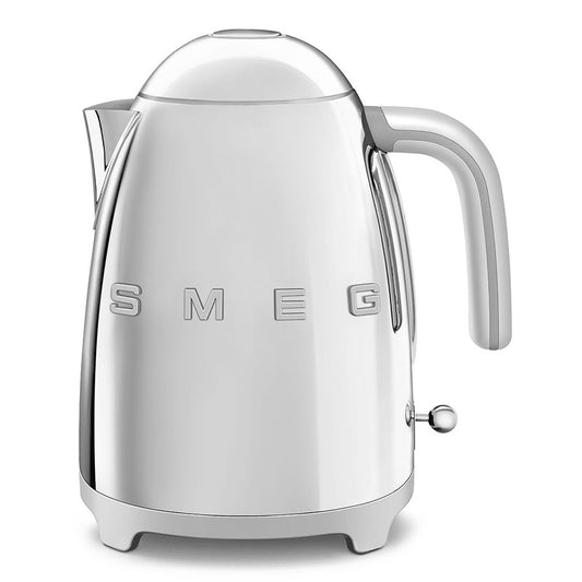 Smeg KLF03SSUK 1.7 Litre 50's Style Kettle, 22.6cm Wide - Stainless Steel | Atlantic Electrics