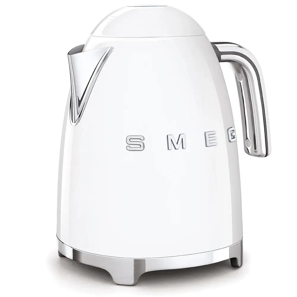 Smeg KLF03WHUK 1.7 Litre 50's Style Kettle, 3000W, 22.6cm Wide - White | Atlantic Electrics - 39478436266207 