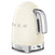 Thumbnail SMEG KLF04CRUK 1.7 Litre 50's Style Kettle, Temperature Control, 22.6cm Wide - 39478437806303