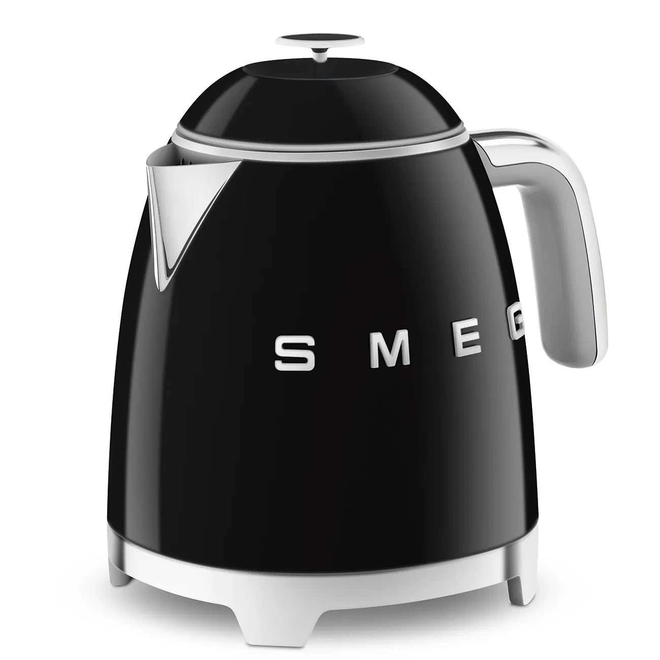 Smeg KLF05BLUK 0.8L Mini Kettle Black, Retro 50's Style, Anti-Slip Base, Auto Shut Off, 1400W | Atlantic Electrics