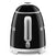 Thumbnail Smeg KLF05BLUK 0.8L Mini Kettle Black, Retro 50's Style, Anti- 40182537945311