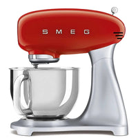 Thumbnail Smeg SMF02RDUK 50's Style Stand Mixer, 4.8 Litre Bowl Capacity, 10 Speeds, 40.5cm Wide - 39478449340639