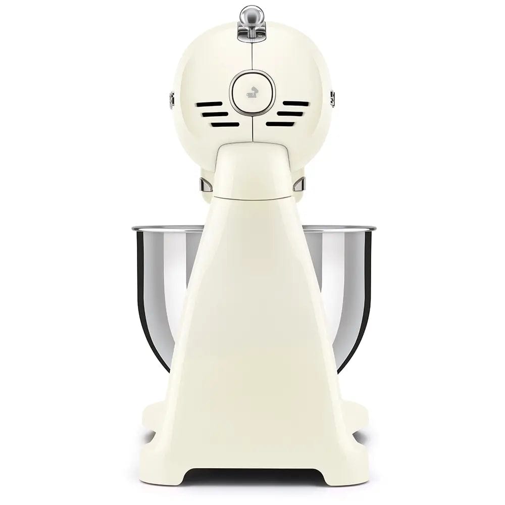 Smeg SMF03CRUK 50's Style Stand Mixer, 4.8 Litre Bowl Capacity, 10 Speeds, 40.5cm Wide - Cream | Atlantic Electrics