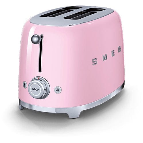 SMEG TSF01PKUK 2-Slice Toaster - Pink | Atlantic Electrics