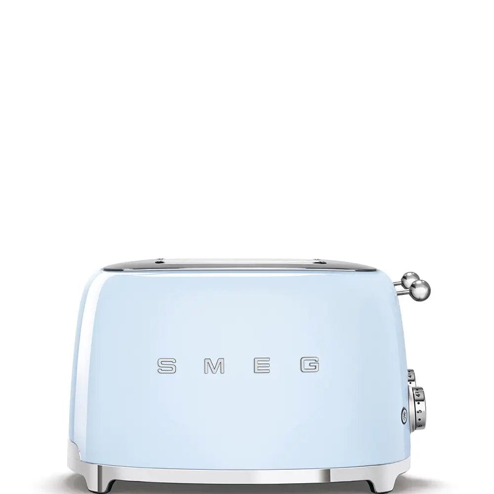 Smeg TSF03PBUK 50's Style Toaster, 4 Slice, 30cm Wide - Pastel Blue | Atlantic Electrics - 39478453764319 