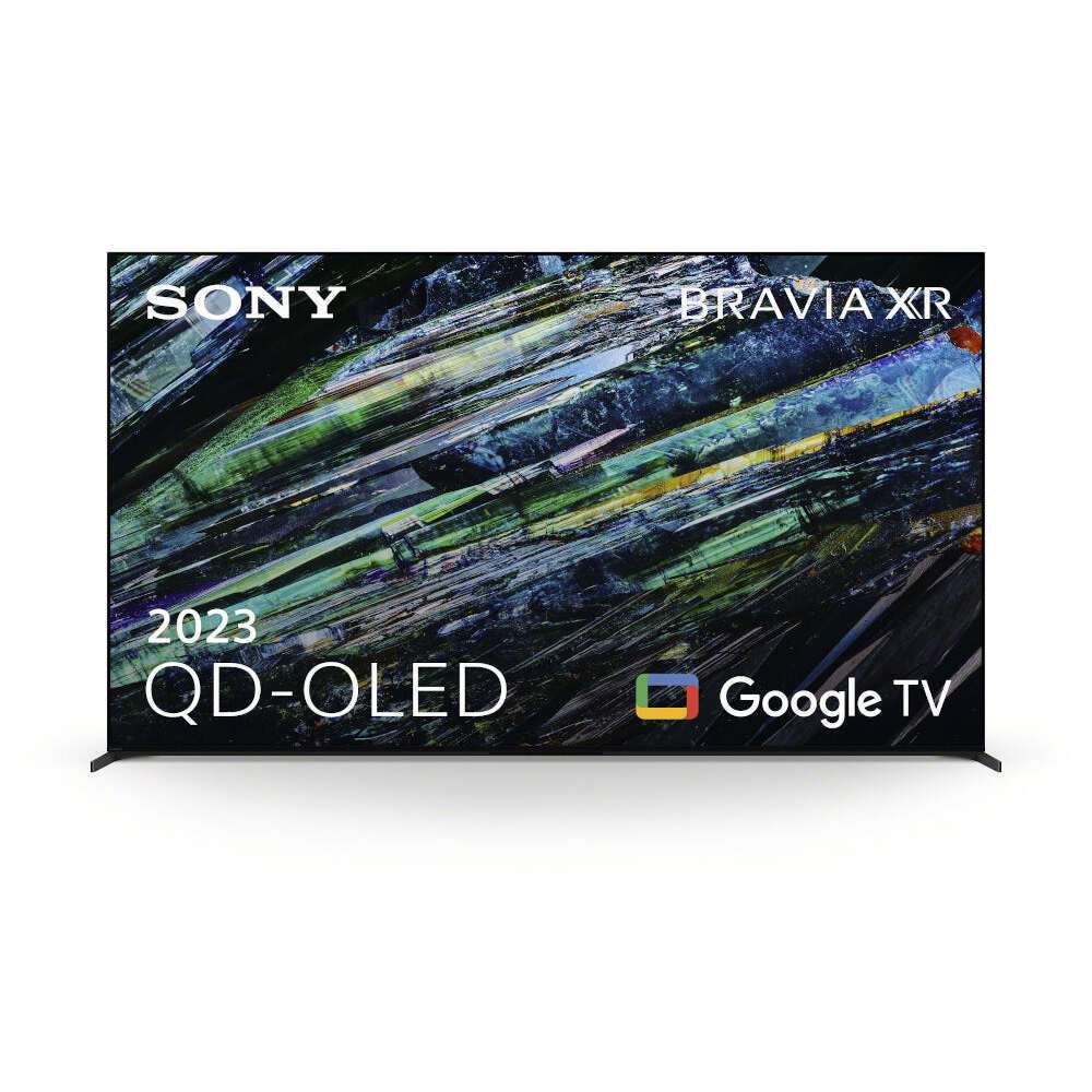 Sony XR77A95L (2023) QD-OLED HDR 4K Ultra HD Smart Google TV, 77 inch with Youview, Dolby Atmos & Acoustic Surface Audio+ Black | Atlantic Electrics